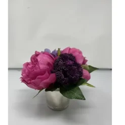 Marie Dumas Peony & Hydrangea Pink Arrangement - Julep Container