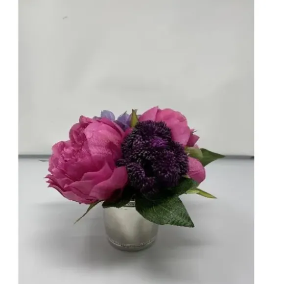 Marie Dumas Peony & Hydrangea Pink Arrangement - Julep Container