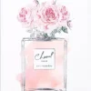 Marie Dumas Perfume Bottle with Pink Flowers IV