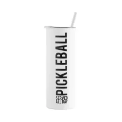 Marie Dumas Pickleball Served All Day Skinny Tumbler