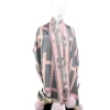 Marie Dumas Pink Belt Design Scarf