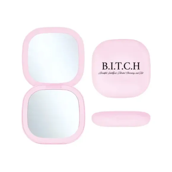 Marie Dumas Pink B*tch Compact Mirror