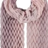 Marie Dumas Pink Plissé Scarf