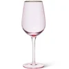 Marie Dumas Pink Wine Gobelet with Gold Rim
