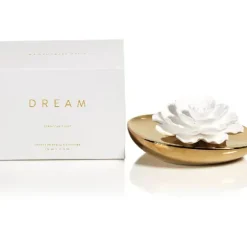Marie Dumas Porcelain and Gold Flower Diffuser - Peony
