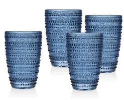 Marie Dumas Rain Drop Blue Hiball - Set of 4