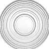 Marie Dumas Rain Drop Clear Dinner Plates - Set of 4