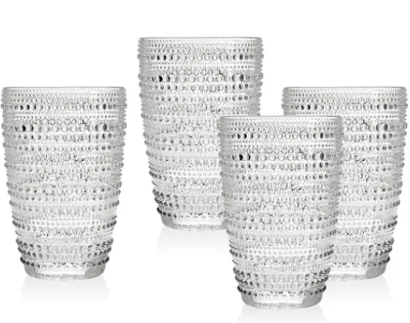Marie Dumas Rain Drop Clear Hiball Set of 4