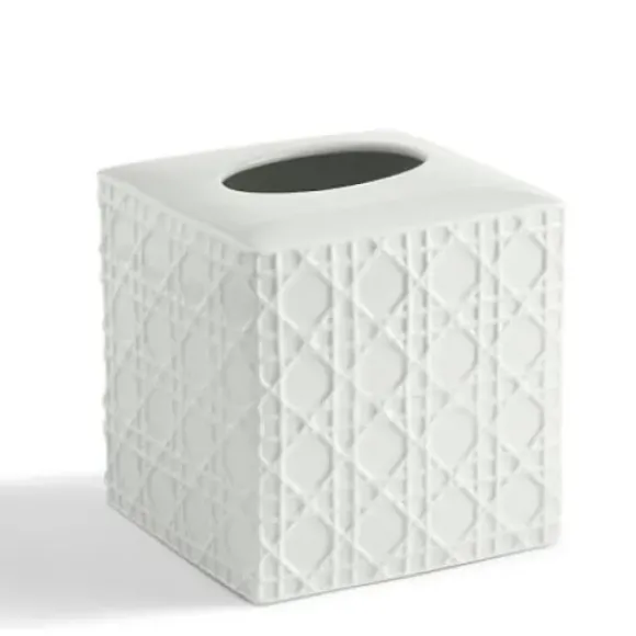 Marie Dumas Rattan Tissue Holder