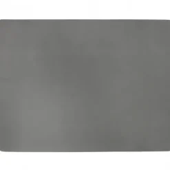 Marie Dumas Rectangular Leather Placemat - Charcoal