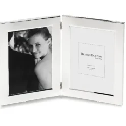 Marie Dumas Reed & Barton Classic Silver Double 5x7 Frame