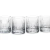Marie Dumas Reed & Barton Soho Crystal DOF Glasses Set of 4
