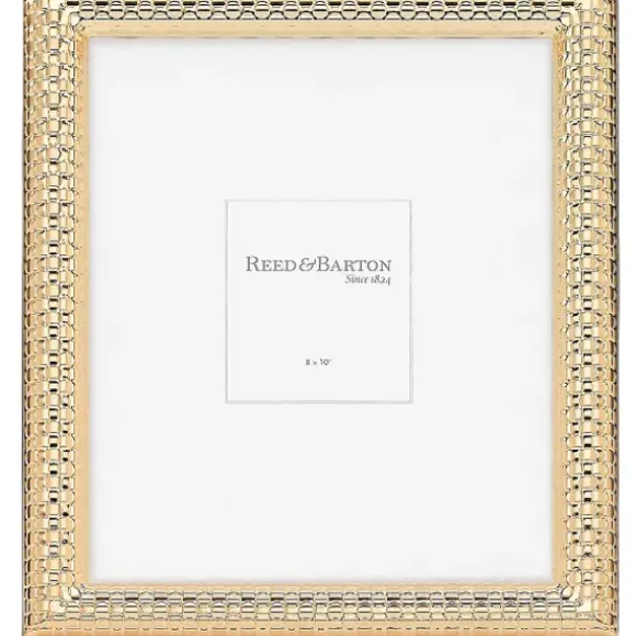 Marie Dumas Reed & Barton Watchband Satin Gold 8x10 Frame