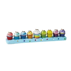 Marie Dumas Resin Cupcakes Menorah