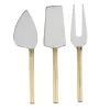 Marie Dumas Ribbed Set of 3 Cheese Knives