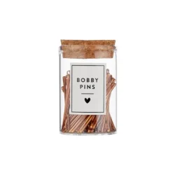Marie Dumas Rose Gold Bobby Pins in Jar