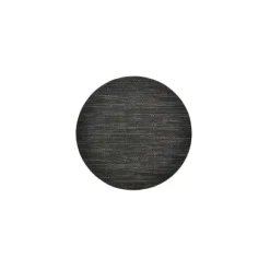 Marie Dumas Round Basketweave Black Placemat