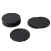 Marie Dumas Round Black Snakeskin Coasters