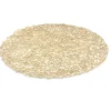 Marie Dumas Round Floral Gold Placemat