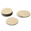 Marie Dumas Round Ivory Snakeskin Coasters