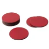 Marie Dumas Round Red Snakeskin Coasters
