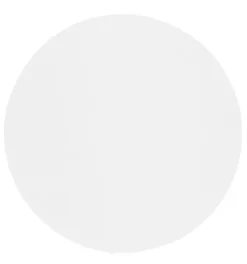 Marie Dumas Round White Leather Placemats