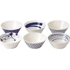 Marie Dumas Royal Doulton Pacific Set of 6 Bowls