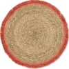 Marie Dumas Rust Fringed Placemat