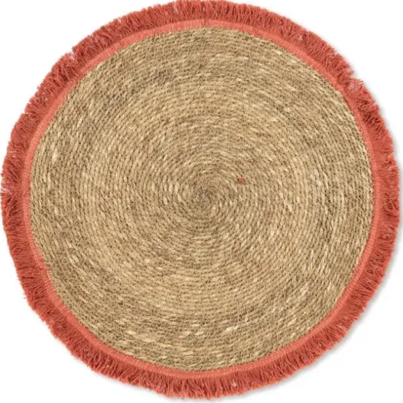 Marie Dumas Rust Fringed Placemat