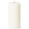 Marie Dumas Sand Flameless LED 4x8 Pillar Candle
