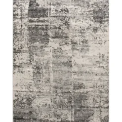 Marie Dumas Satya Dark Grey & Ivory Rug 5 x 7"