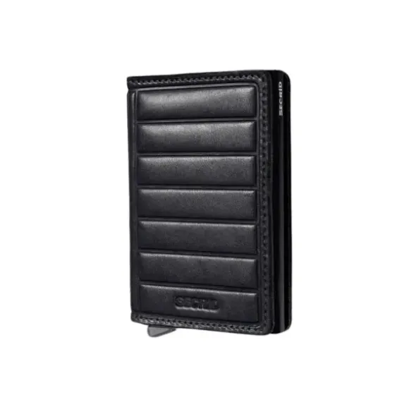 Marie Dumas Secrid Emboss Lines Black Slimwallet