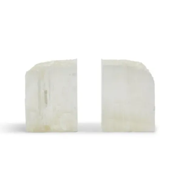 Marie Dumas Selenite Bookends