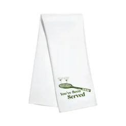 Marie Dumas Served Tennis Kitchen Towel