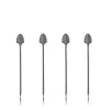 Marie Dumas Set of 4 Gunmetal Cocktail Picks