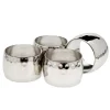 Marie Dumas Set of 4 Hammered Round Napkin Rings