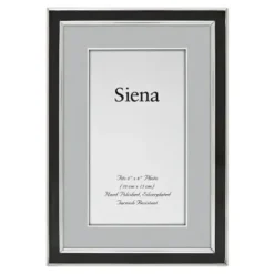 Marie Dumas Siena Enamel Black 4x6 Frame