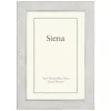 Marie Dumas Siena Shagreen White 4x6 Frame