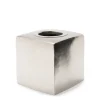Marie Dumas Silver Brass Tissue Box Holder