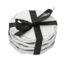 Marie Dumas Silver Edge Coasters - Set of 4