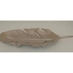 Marie Dumas Silver Exotic Leaf Tray - Medium