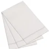 Marie Dumas Silver Grey 25 Piece Hemstitch Guest Napkins