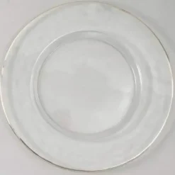 Marie Dumas Silver Rim Charger Plate