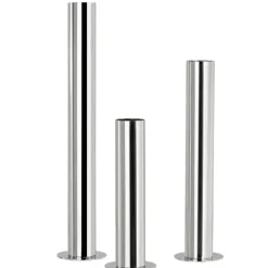 Marie Dumas Silver Set of Three Pipe Vases