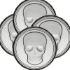 Marie Dumas Skull Coasters S/4