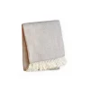 Marie Dumas Skyline Chevron Light Grey Throw
