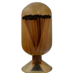 Marie Dumas Small Amber Match Cloche with Black Matches