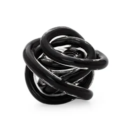 Marie Dumas Small Black Glass Knot Ball