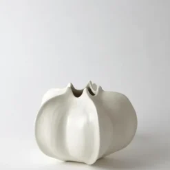 Marie Dumas Small Carambola White Vase