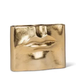 Marie Dumas Small Gold Lips Vase